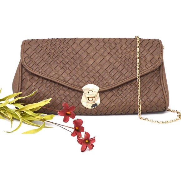Urban Expressions Handbags - Urban Expressions Neela Woven Flap Clutch